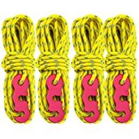 TRIWONDER Tensores con Cuerda Paracord de Nylon Reflexiva Durable para Tiendas de Campaña Toldo al Aire Libre